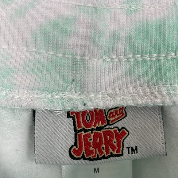 Tom And Jerry Girls M Sweatpants Jogger Drawstring Waist Pull-On Tie Dye Pants - Picture 8 of 8
